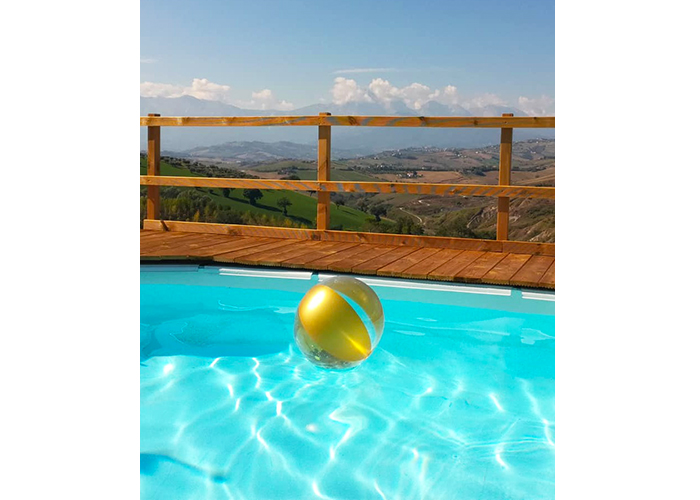 Swimming pool at Casa Amrita, Yoga B&B, Italy, Abruzzo